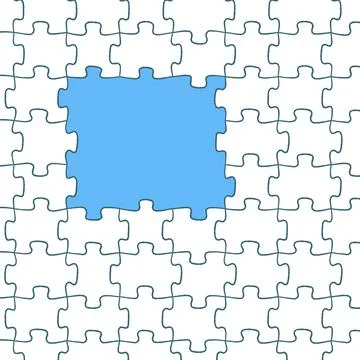 Puzzle pieces vector background illustration Stock Illustration