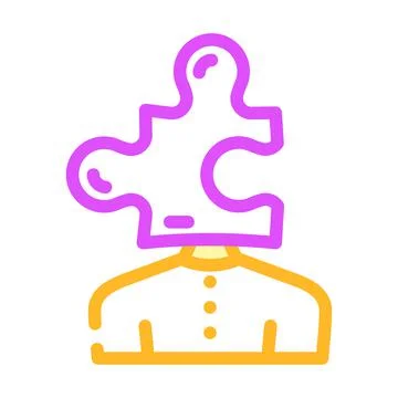 Puzzle for resolve business problem color icon vector illustration イラスト素材