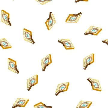 Puzzle for resolve business problem isometric icon seamless pattern Illustrazione stock