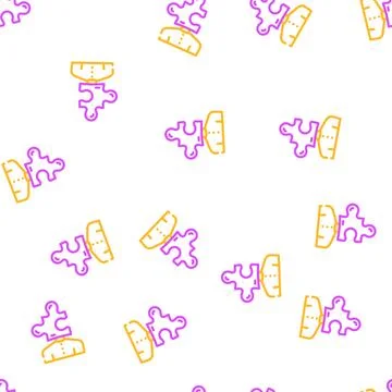 Puzzle for resolve business problem vector seamless pattern イラスト素材