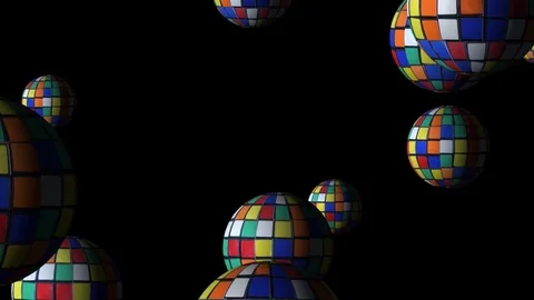 Puzzle Revenge Floating Globes Video stock 75282316