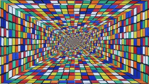 Puzzle Revenge Rectangular Tunnel Stock Footage 75281941