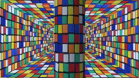 Puzzle Revenge Rectangular Tunnel with Puzzle Tube. Stock Footage 75281035