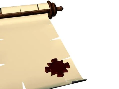 Puzzle scroll. 3D puzzle scroll. 3D Copyright: xZoonar.com/SerhiixPavlovx ... Stock Photos