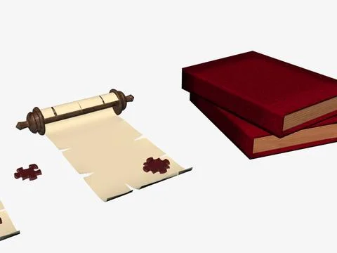 Puzzle scroll. 3D puzzle scroll. 3D Copyright: xZoonar.com/sad444@i.uax 20... Stock Photos