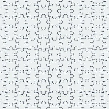 Puzzle seamless pattern Stock Illustration