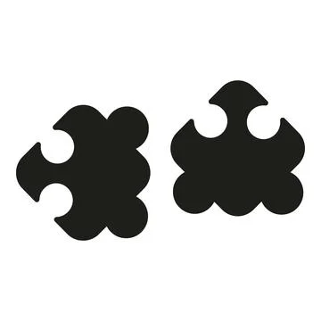 Puzzle of self realization icon simple vector. Self victory success Stock Illustration