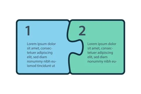 Puzzle sequence. Steps infographics. Presentation chart elements. イラスト素材