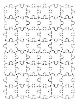 Puzzle  silhouette set vector symbol icon design. Stock Illustration