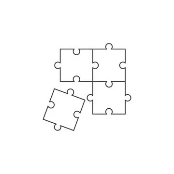 Puzzle solution icon Stock Illustration