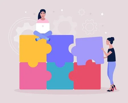 Puzzle solution Иллюстрация