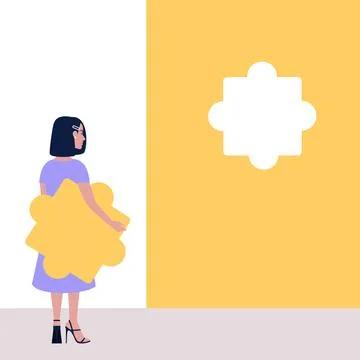 Puzzle solution Иллюстрация