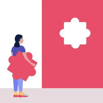 Puzzle solution Иллюстрация