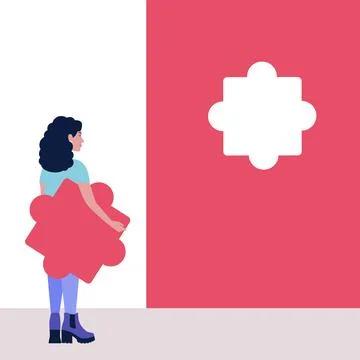 Puzzle solution Иллюстрация