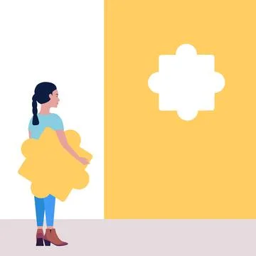 Puzzle solution Иллюстрация