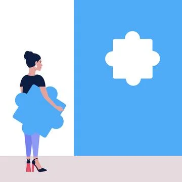 Puzzle solution Иллюстрация