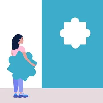 Puzzle solution Иллюстрация