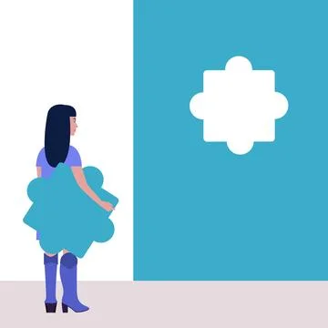 Puzzle solution Иллюстрация