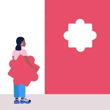 Puzzle solution Иллюстрация