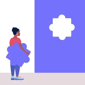 Puzzle solution Иллюстрация