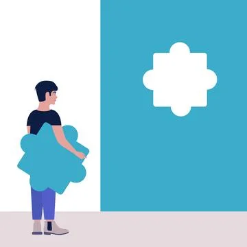 Puzzle solution Иллюстрация