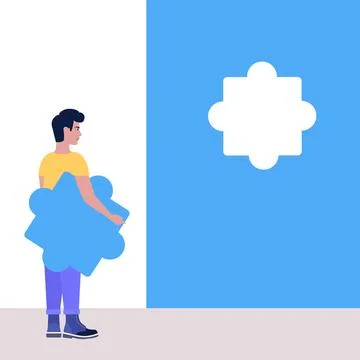 Puzzle solution Иллюстрация