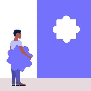 Puzzle solution Иллюстрация