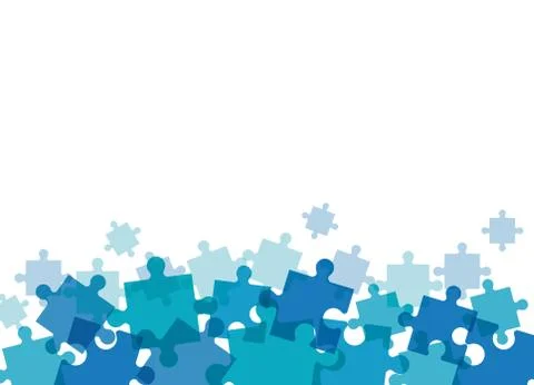 Puzzle solution team work image イラスト素材