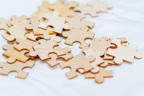 Puzzle solving business strategy workshop office space interactive sessions Stock Photos