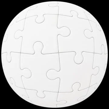 Puzzle sphere Stock Photos