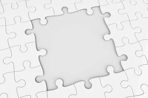 Puzzle square gap Stock Illustration