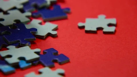 Puzzle starting game Stock Footage 78650591