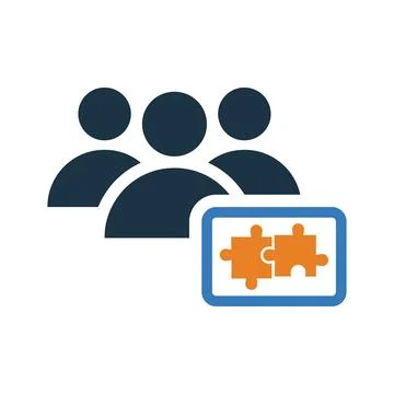 Puzzle, strategy, teamwork icon. Simple editable vector design isolated on .. Stock Illustration