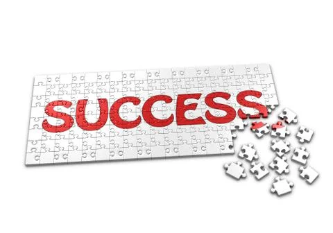 Puzzle of success Stock Illustration