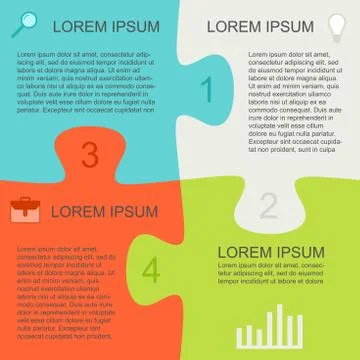 Puzzle template Stock Illustration