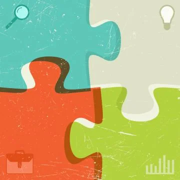 Puzzle template Stock Illustration
