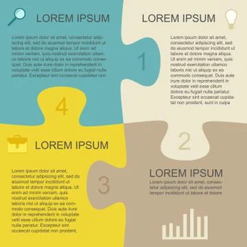 Puzzle template Stock Illustration