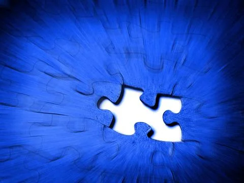 Puzzle Together Action Missing Piece Finishing Stock Photos