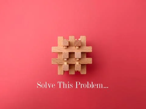 Puzzle toy with the word Solve This Problem. Stock Photos