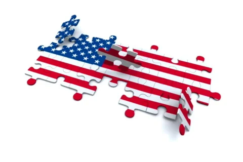Puzzle - US Flag Stock Footage 533168