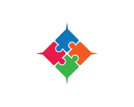 Puzzle vector icon illustration design Stock Illustration