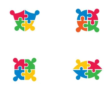 Puzzle vector icon illustration design Stock Illustration