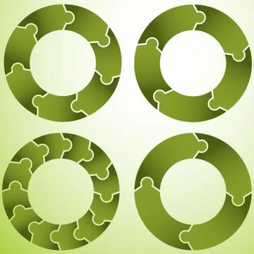 Puzzle wheel Stock Illustration