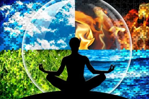 Puzzle World Elements Stock Photos