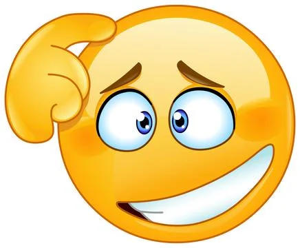 Puzzled Emoticon Stock Illustration