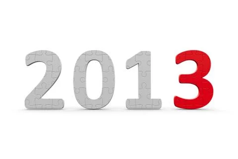 Puzzles 2013 Stock Illustration