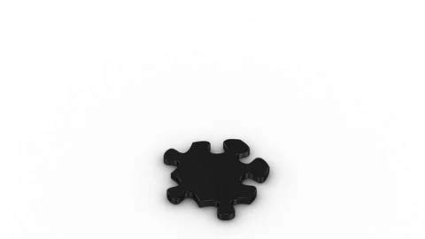 Puzzles are Falling Down Stock Footage 69998904
