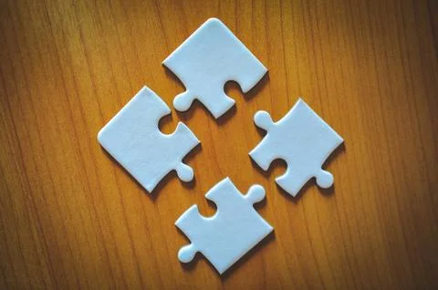 Puzzles are unity in the group. Foto stock