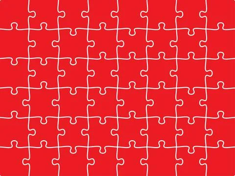 Puzzles assembled, vector background for photo placement and cutting on a plo Stock Illustration