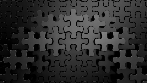 Puzzles Form a Wave Stock Footage 327948948